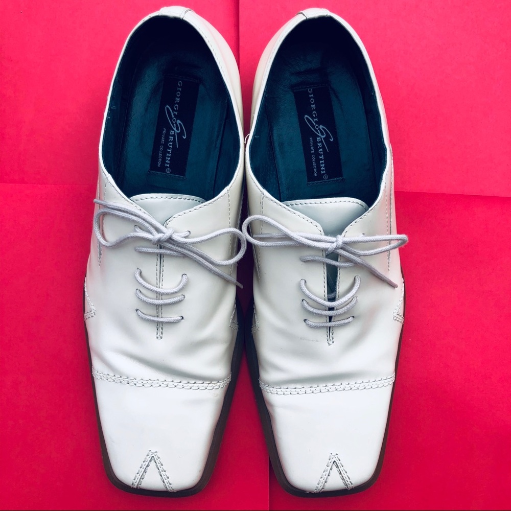 GIORGIO BRUTINI men office white Dress Shoes